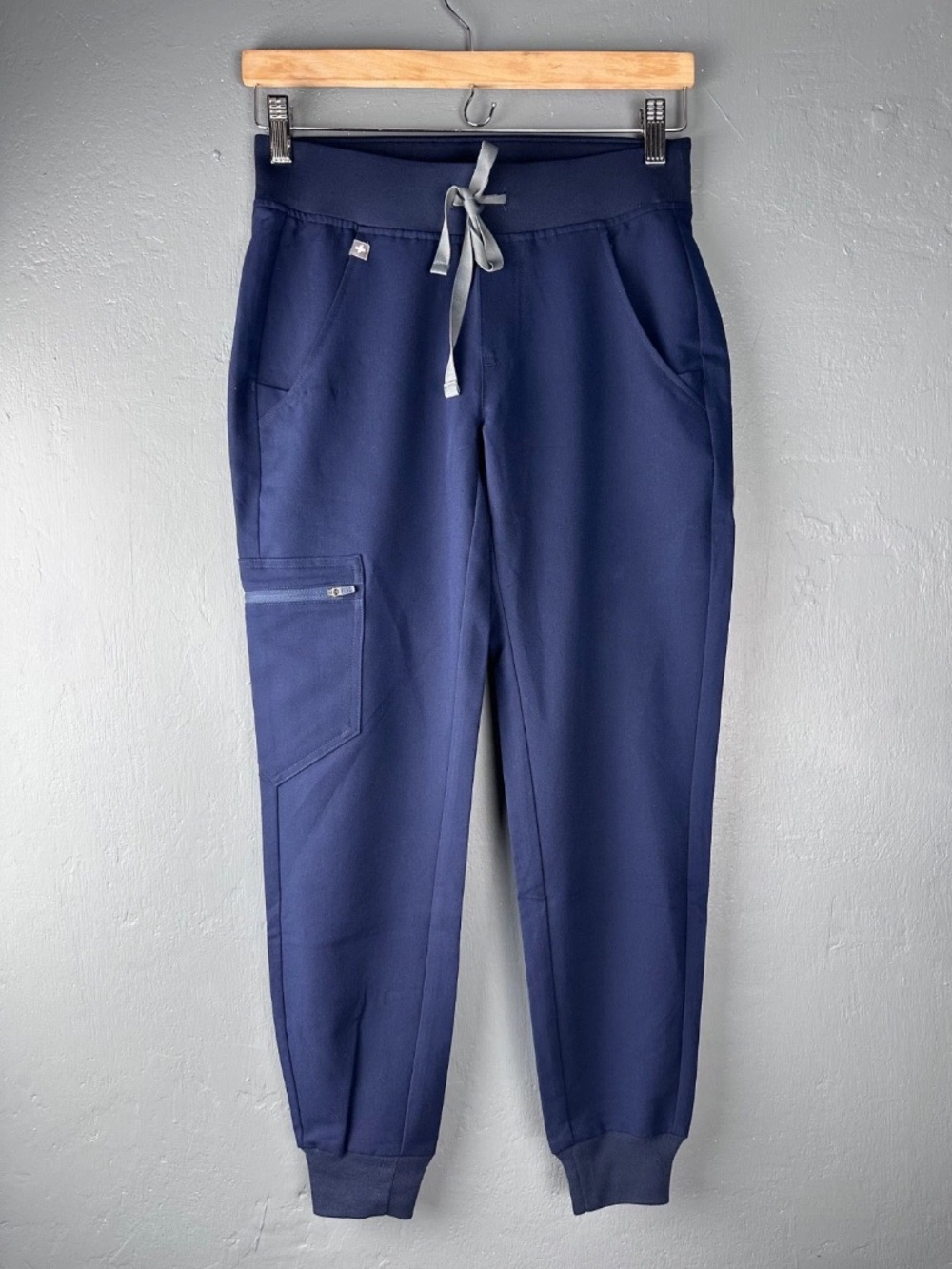 FIGS Women's Sz XXS Petite Navy Blue Jogger Medical Nursing Scrub Pants
